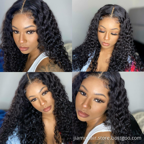 Deep Wave Curly Hair Bundles 100% Brazilian Hair Bundles Extension Remy Curly Human Hair Bundles